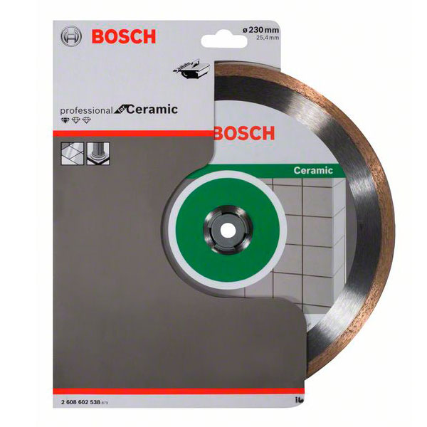Круг алмазный Bosch, Standard for Ceramic, 230 мм; 25,4 мм_1st
