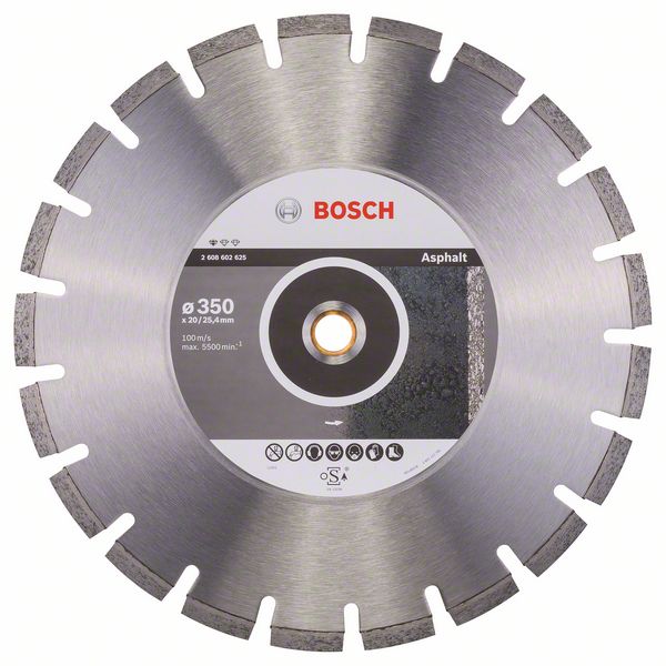 Круг алмазный Bosch, Standard for Asphalt, 350 мм