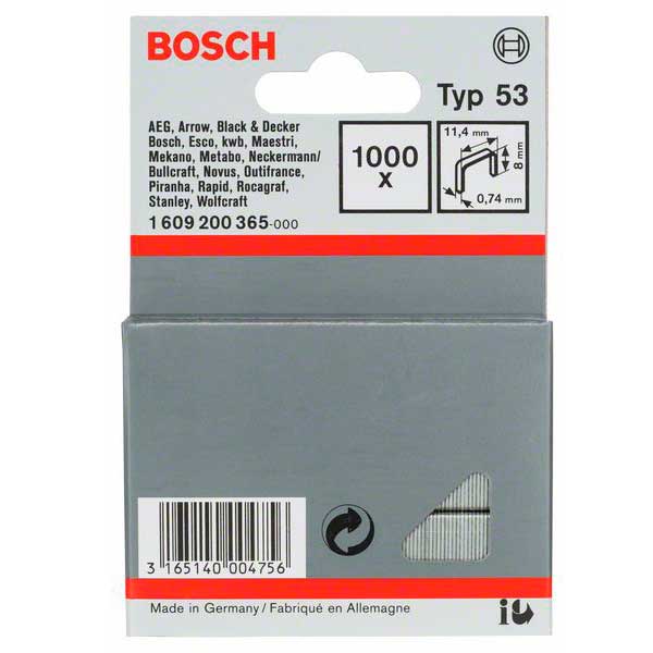 Скобы для степлера, Bosch typ 53, 8 мм
