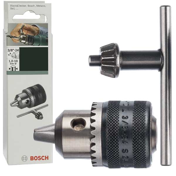 Кулачковый патрон Bosch, 3/8"-24, 1-10 мм (2609255702)