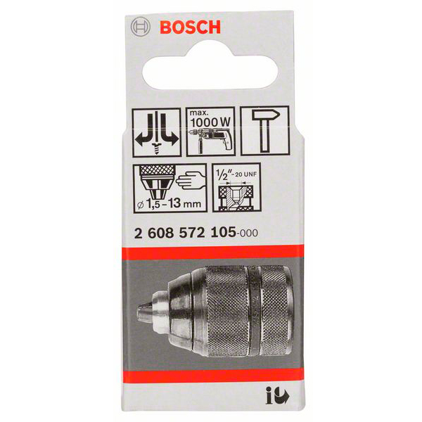 Патрон для дрелей Bosch, БЗП, 1/2", 1.5 - 13 мм_2nd