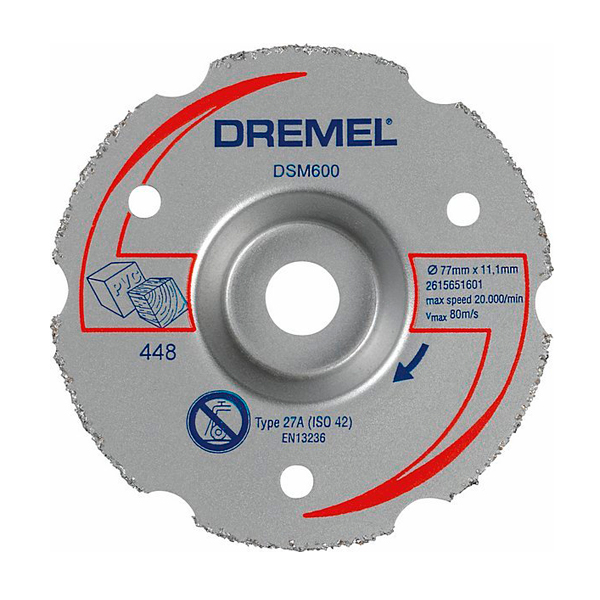 Многофункциональный твердосплавный отрезной круг, Dremel (DSM600)
