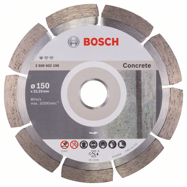 Круг алмазный Bosch, Standard for Concrete, 150 мм