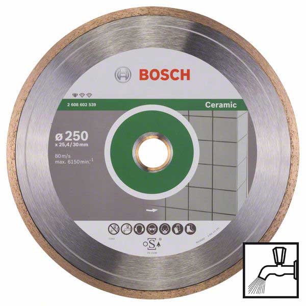 Круг алмазный Bosch, Standard for Ceramic, 250 мм