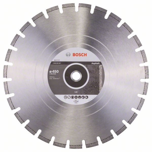 Круг алмазный Bosch, Standard for Asphalt, 450 мм